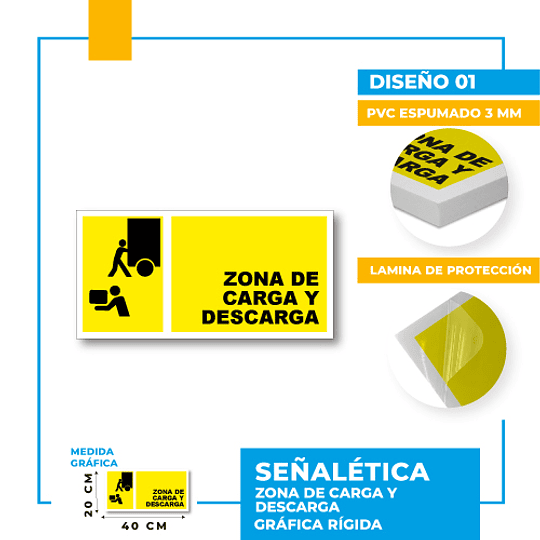 Precaución Zona de Carga y Descarga