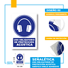 Uso Obligatorio de Protección Acústica 