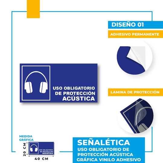 Uso Obligatorio de Protección Acústica 
