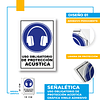Uso Obligatorio de Protección Acústica 