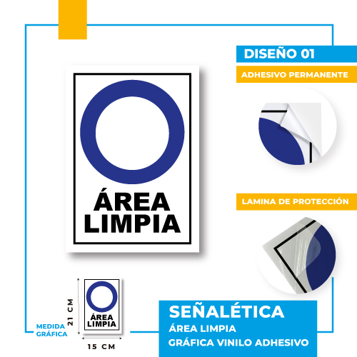 Señalética de Área Limpia en Gravoply: 2 Modelos Pro Únicos