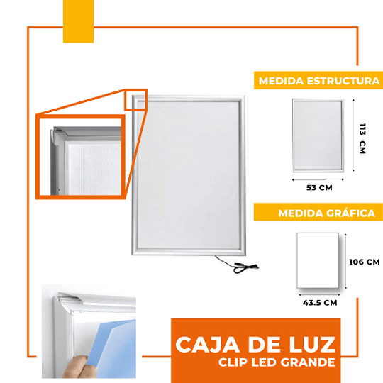 Caja de luz led 