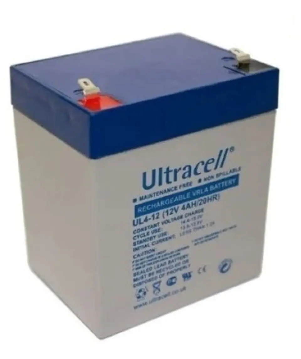 Batería Recargable 12V 4Ah Ultracell UPS Alarmas 1
