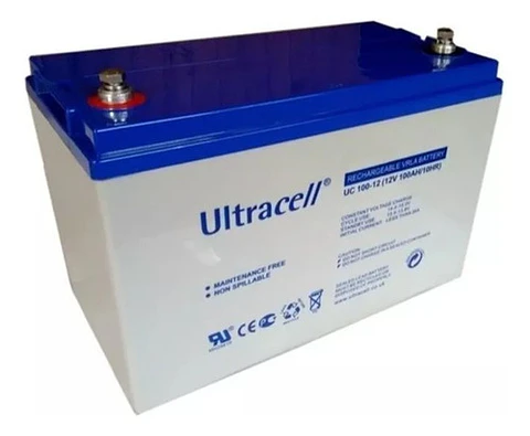 Batería Ciclo Profundo AGM Ultracell 12V 100Ah Energía Solar