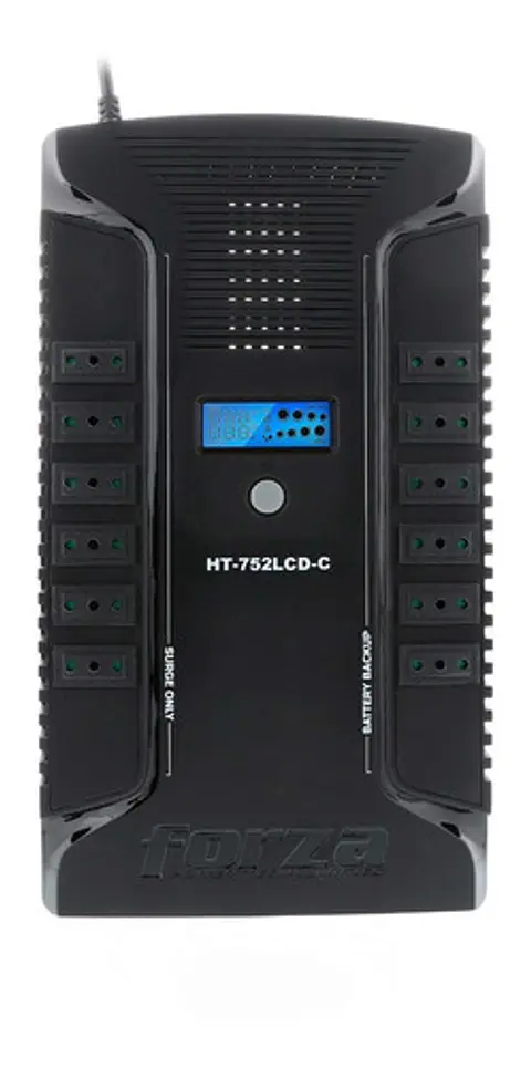 Ups Forza Interactiva 12 Tomas Chilenas 2usb 750va/375w 220v Color Negro