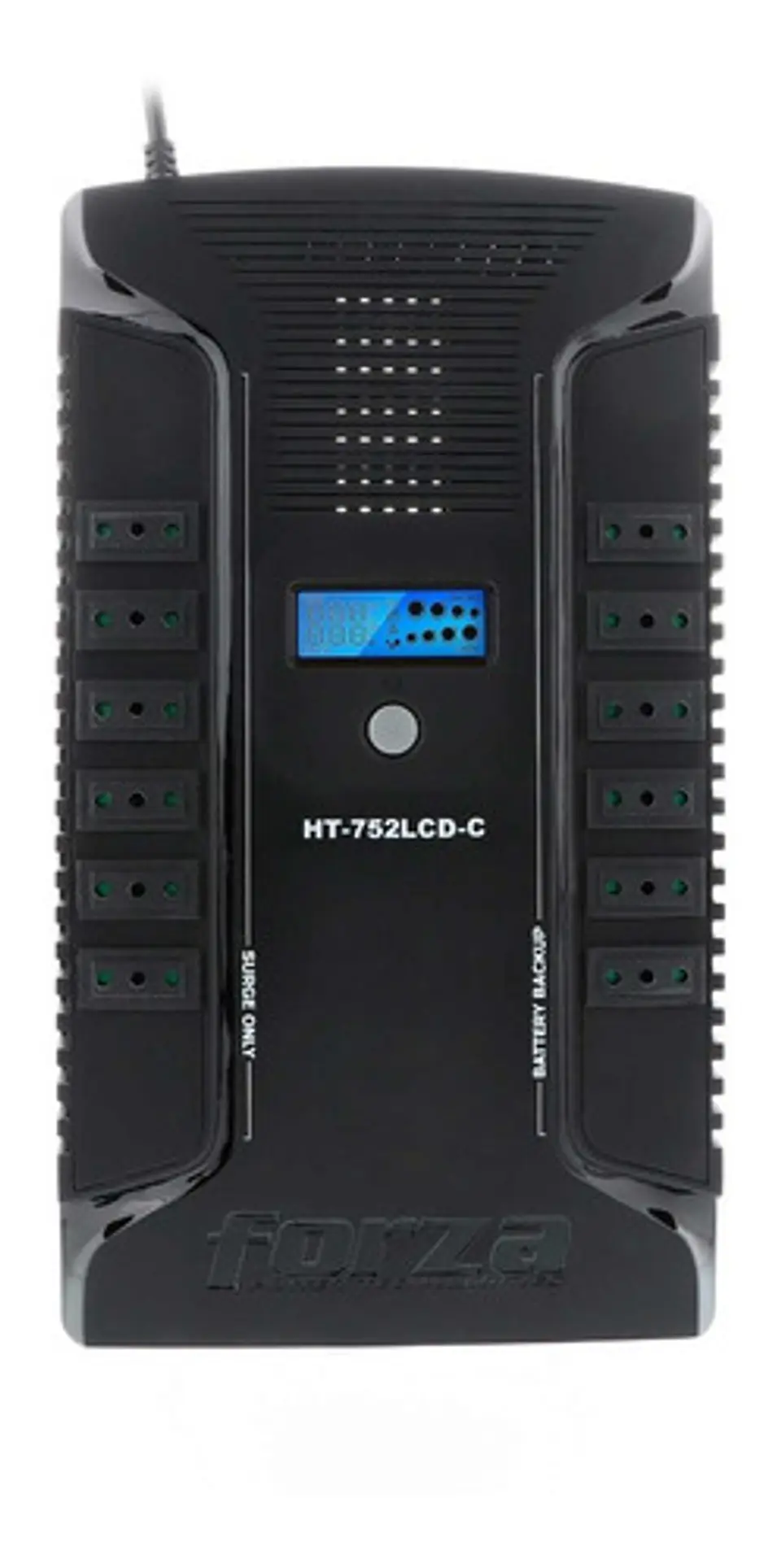 Ups Forza Interactiva 12 Tomas Chilenas 2usb 750va/375w 220v Color Negro 1