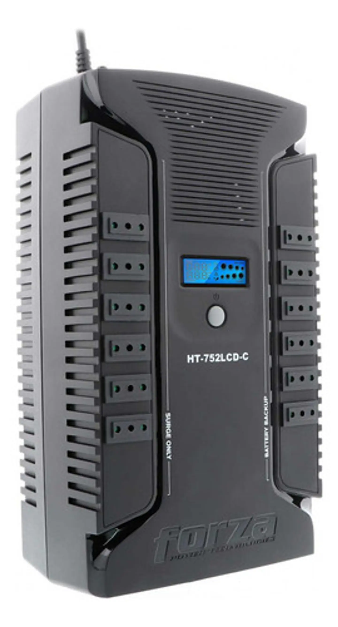 Ups Forza Interactiva 12 Tomas Chilenas 2usb 750va/375w 220v Color Negro 2