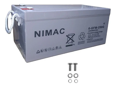 Batería Ciclo Profundo Gel NiMac 12V 250Ah  Solar