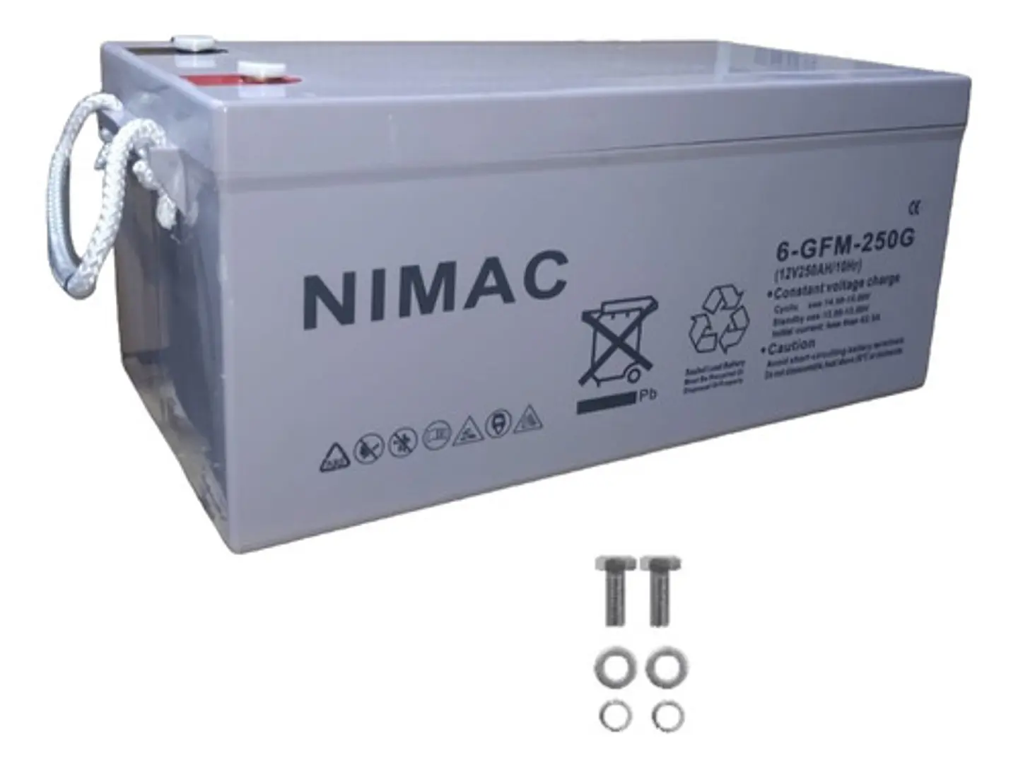 Batería Ciclo Profundo Gel NiMac 12V 250Ah  Solar 1