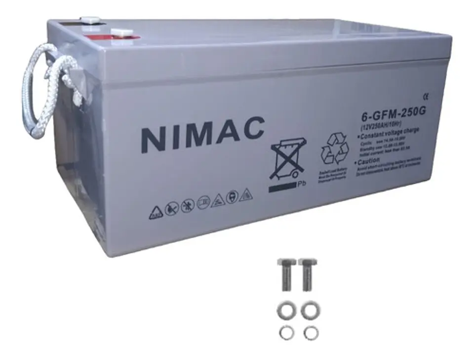 Batería Ciclo Profundo Gel NiMac 12V 250Ah  Solar 1