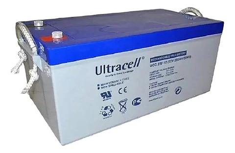 Batería Ciclo Profundo Ultracell Gel 12V 250Ah Solar UPS