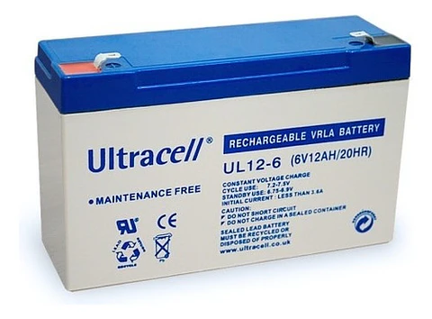 Batería Recargable 6V 12Ah Ultracell UPS Alarma Otro