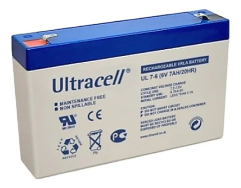 Batería Recargable 6V 7Ah Ultracell UPS Alarma