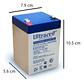 Batería Recargable 12v 2.9ah Parlante Lámpara  Balanza - Miniatura 2