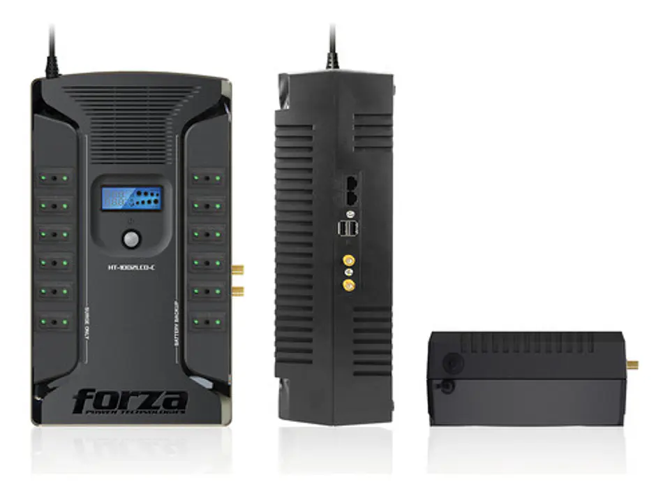 Ups Forza Interactiva 12 Tomas Chilenas 2usb 1000va/600w Color Negro 4