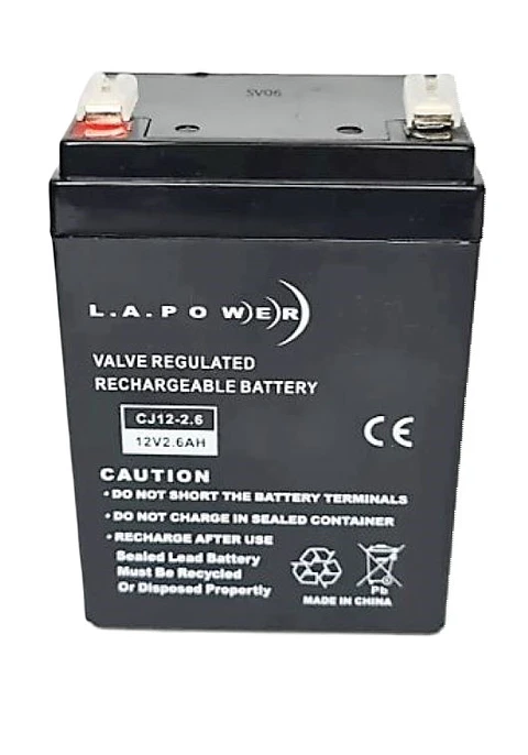 Batería 12V 2.6Ah  Recargable