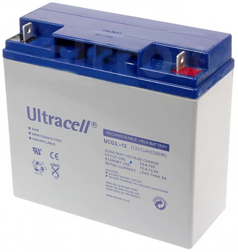 Batería Recargable 12V 18Ah Ciclo Profundo Gel Ultracell 