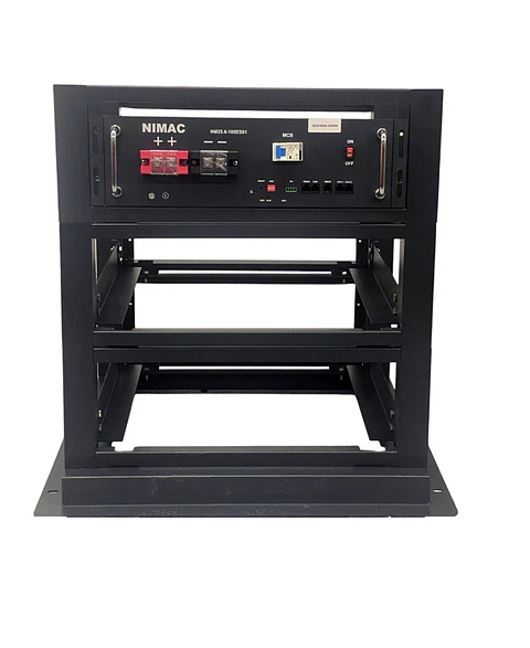 Rack Gabinete para 3 Unidades Batería de Litio  NiMac 48V 100Ah