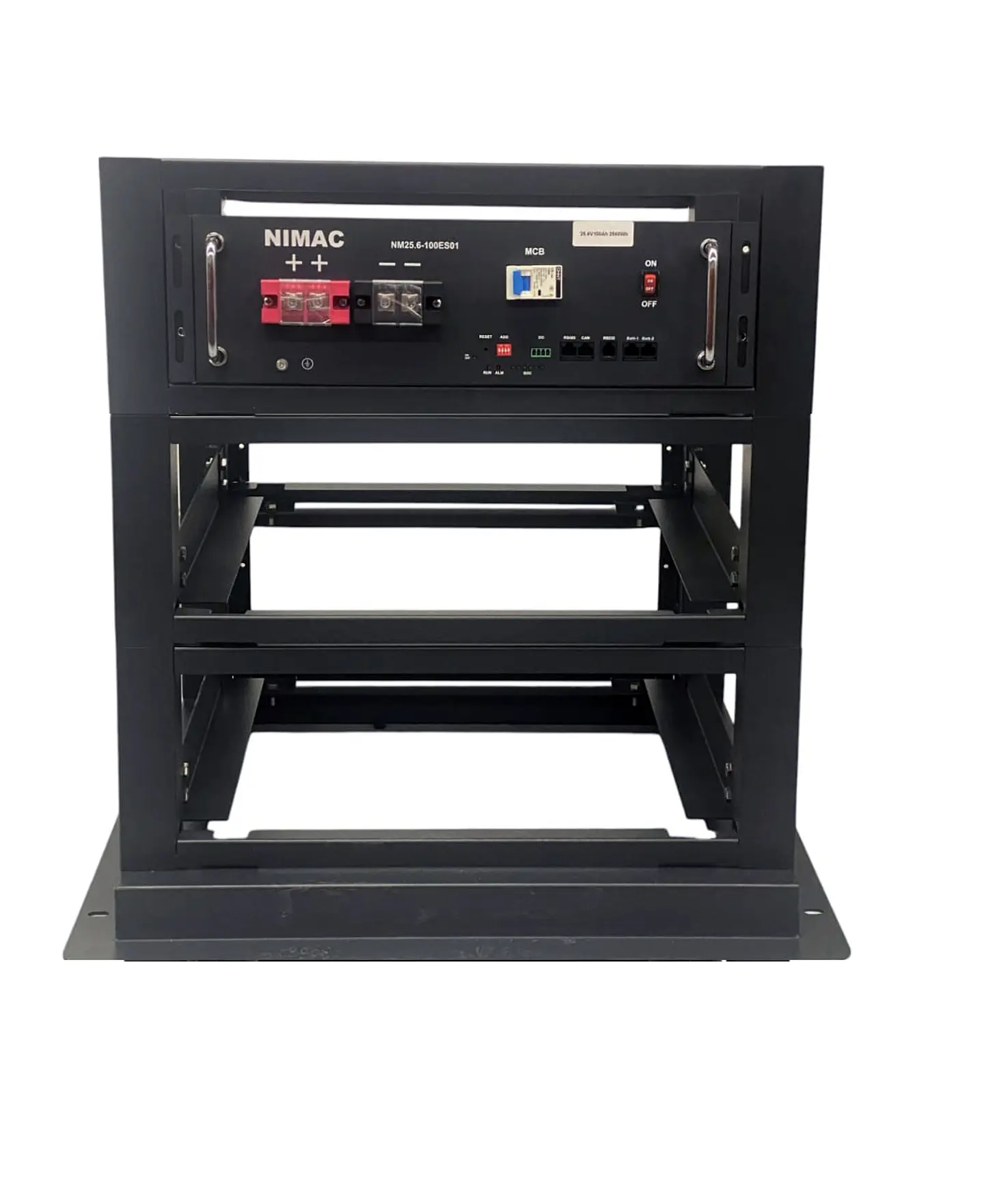 Rack Gabinete para 3 Unidades Batería de Litio  NiMac 48V 100Ah 1