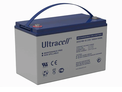 Batería Ciclo Profundo Gel Ultracell 12V 100Ah Energía Solar