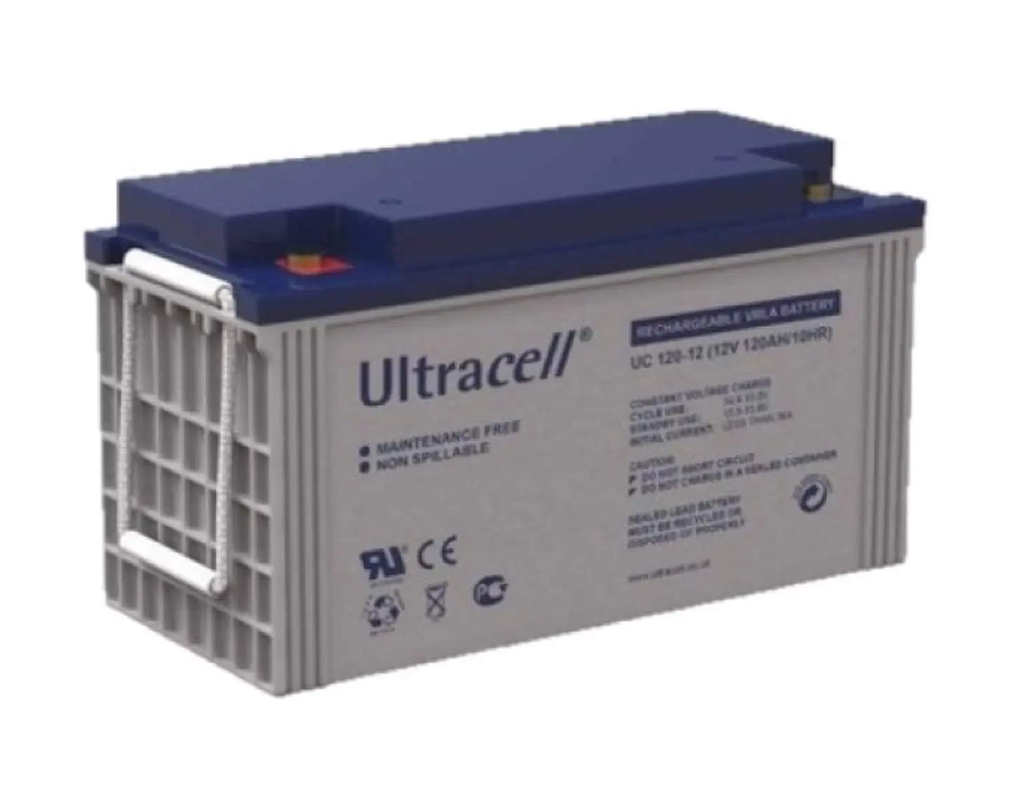 Batería Ciclo Profundo AGM Ultracell 12V 120Ah Energía Solar 1