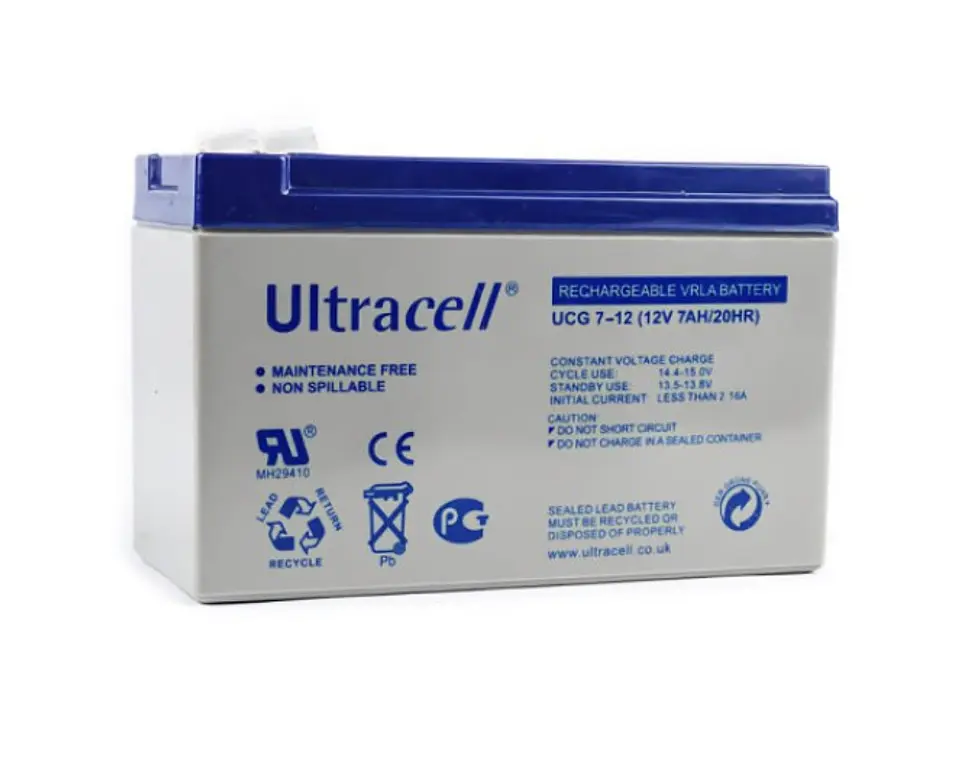 Batería Descarga Profunda 12V 7Ah Ultracell Gel 1