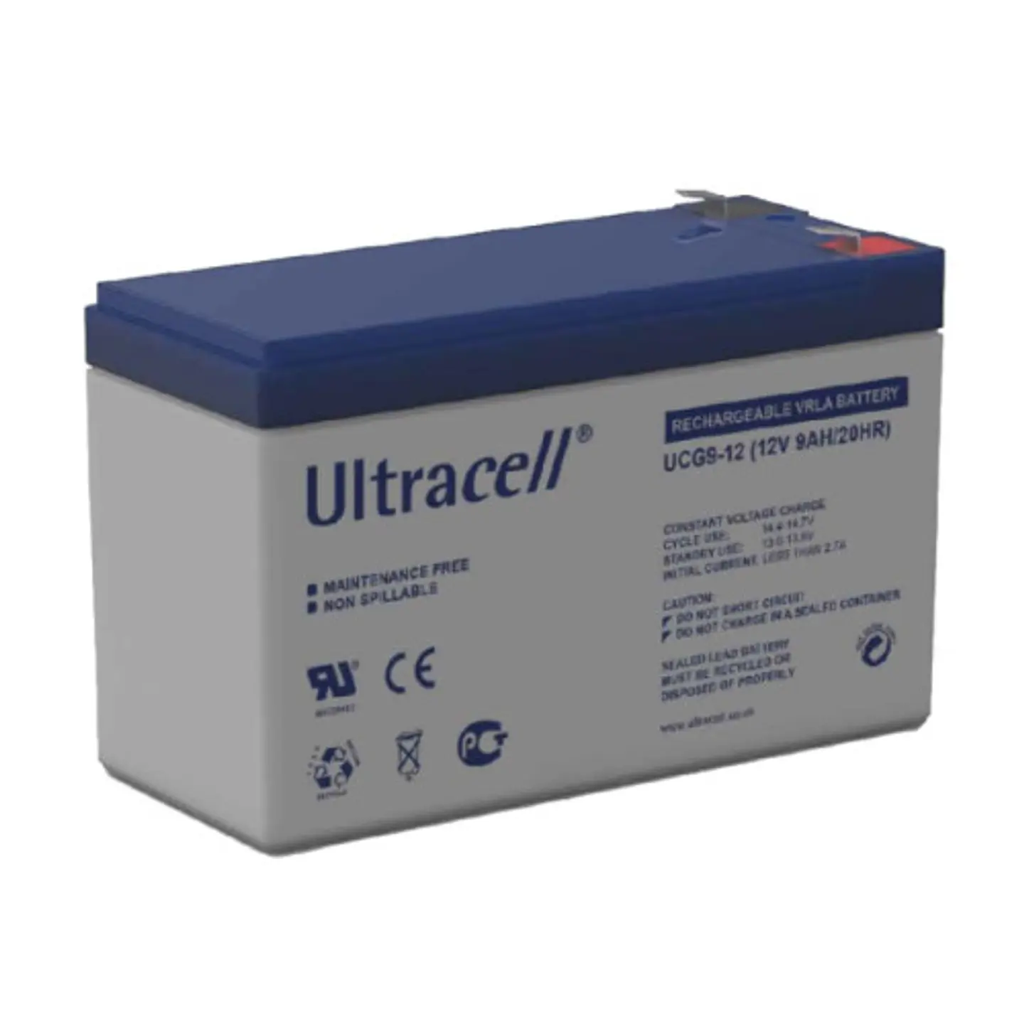 Batería Descarga Profunda 12V 9Ah Ultracell Gel 1