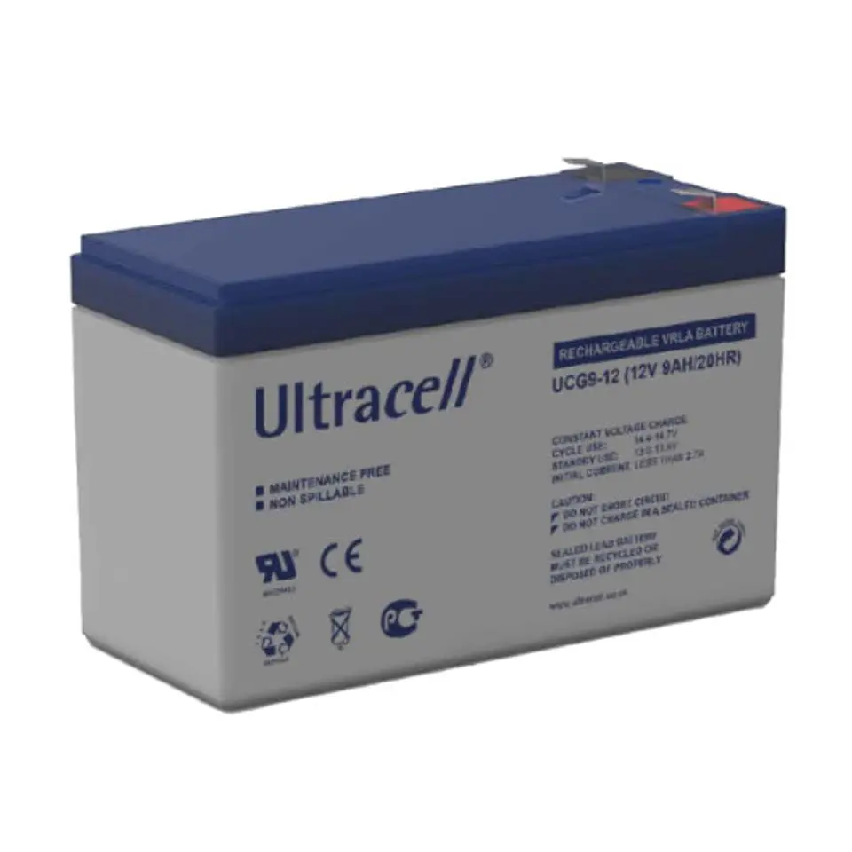 Batería Descarga Profunda 12V 9Ah Ultracell Gel 1