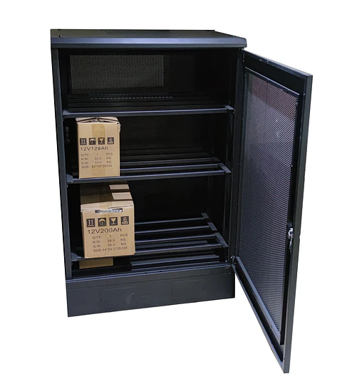 Gabinete hasta 12 Baterias 12V 120Ah