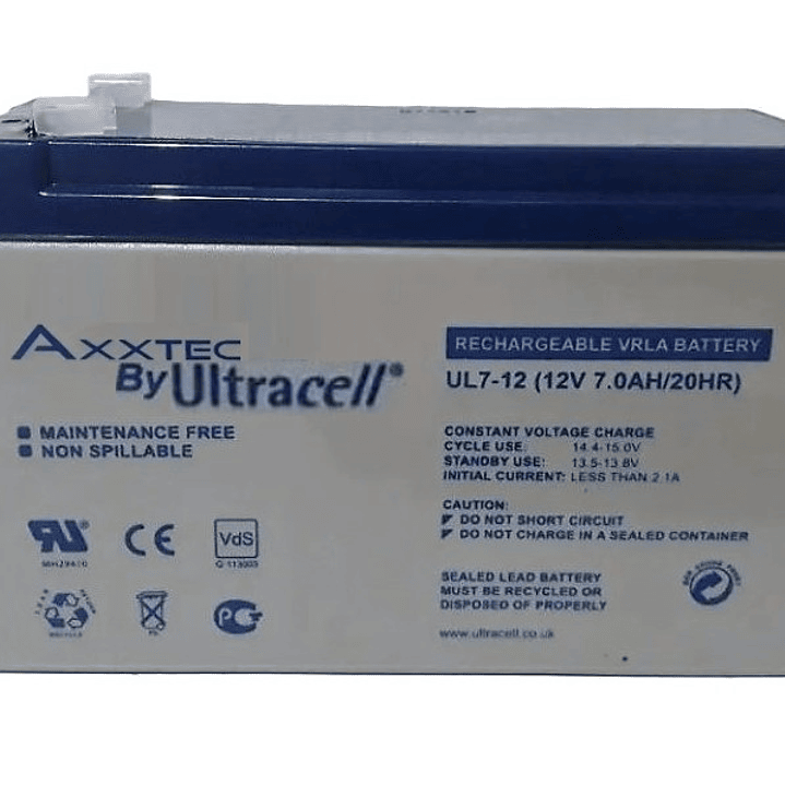  Batería Recargable 12V 7Ah Ultracell Gel UPS Solar 1