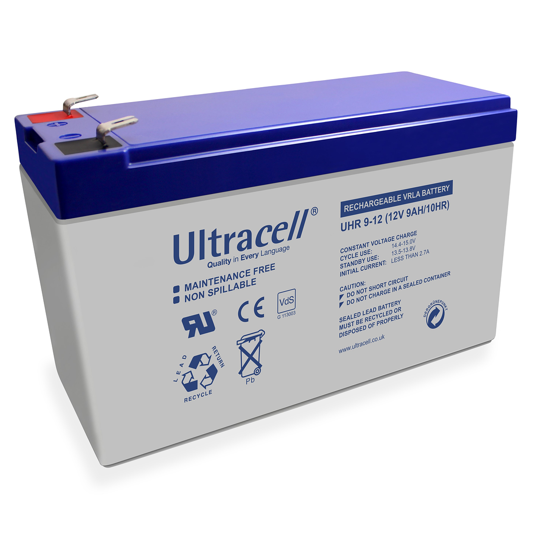 Batería Recargable 12V 9Ah Ultracell HR 1