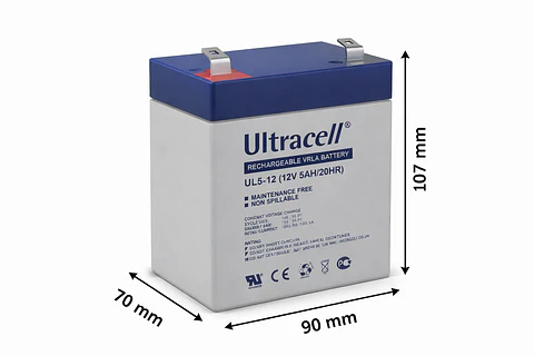 Batería Recargable 12V 5Ah Ultracell