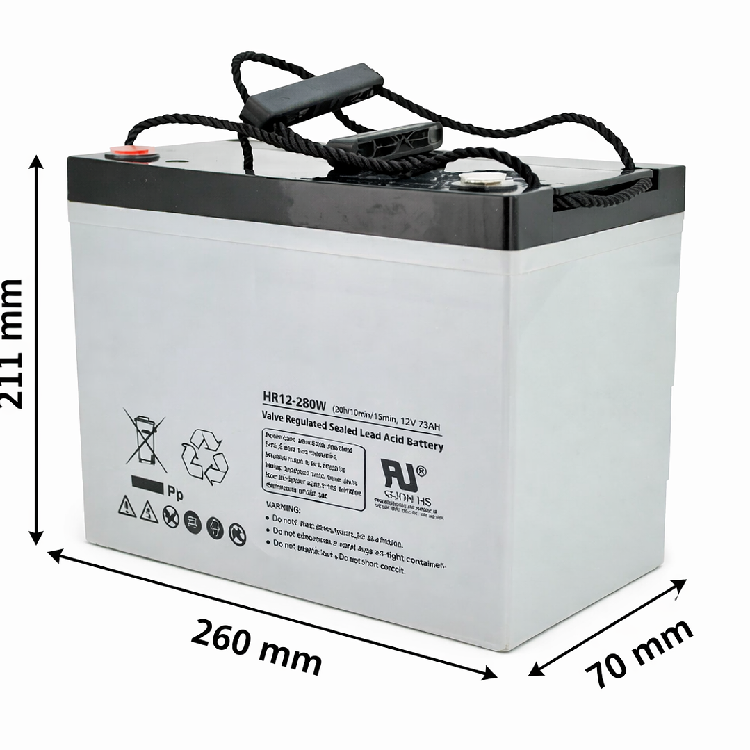 Batería Recargable 12V 75Ah HR 2