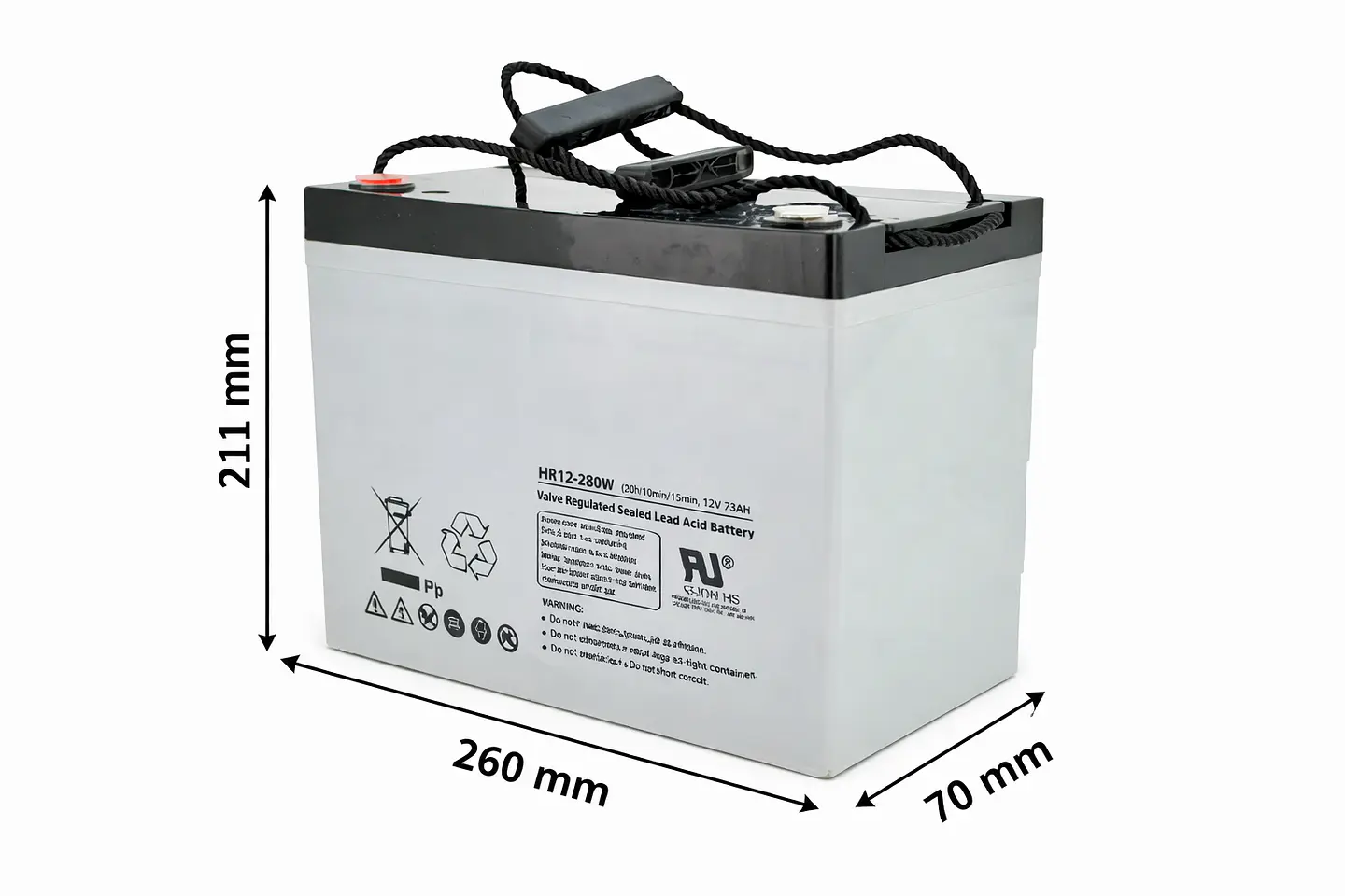 Batería Recargable 12V 75Ah HR 2