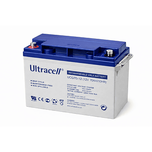 Batería Ciclo Profundo Ultracell Gel 12V 70Ah Solar UPS
