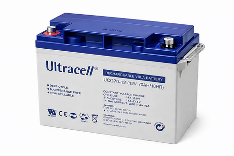 Batería Ciclo Profundo Ultracell Gel 12V 70Ah Solar UPS