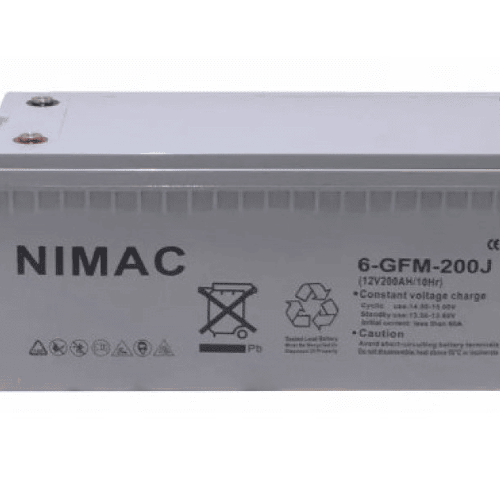 Batería Ciclo Profundo Gel NiMac 12v 200ah Energía Solar 1