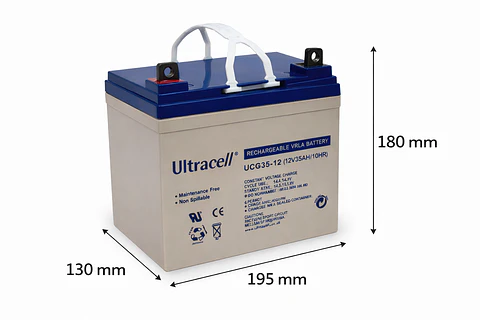 Batería Silla de Ruedas Eléctrica 12V 35Ah Recargable