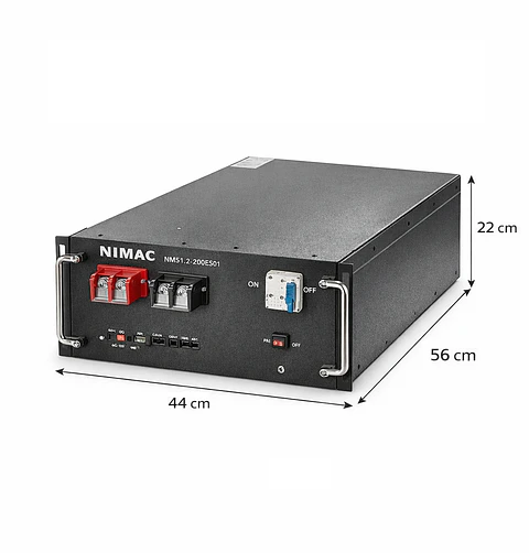 Bateria de Litio NiMac 51.2V 10.24kWh 200Ah