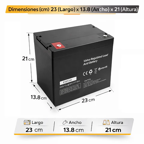 Batería Silla De Ruedas Eléctrica 12v 50ah Recargable