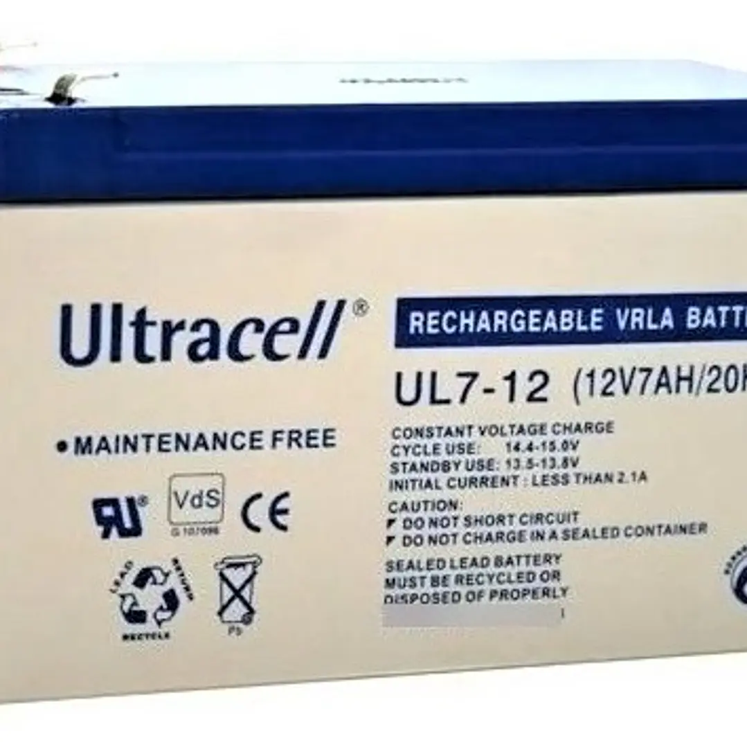  Batería 12V 7Ah Ultracell VRLA 1