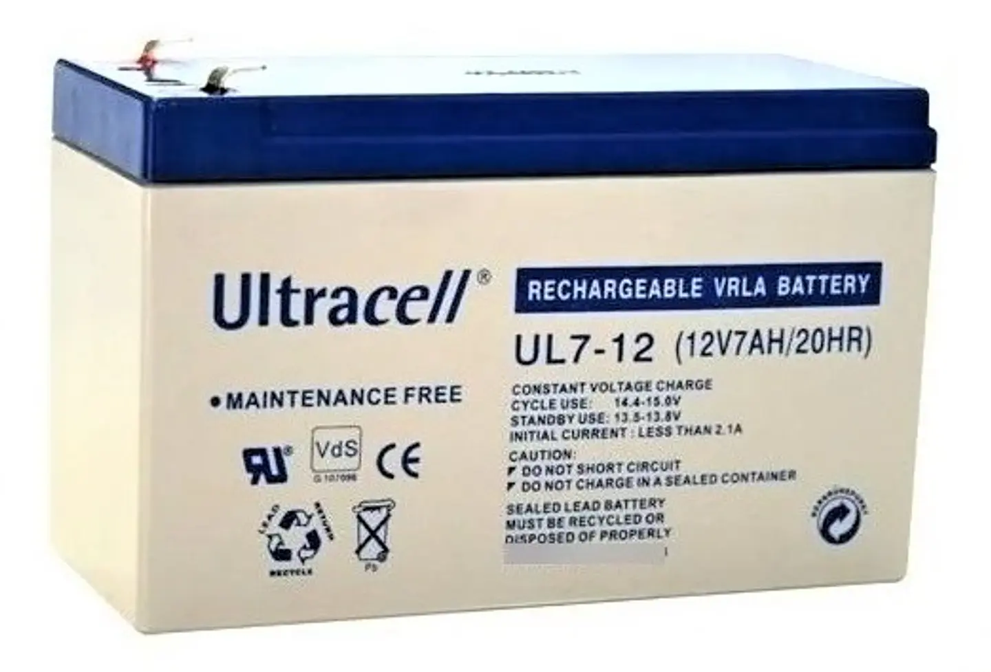  Batería 12V 7Ah Ultracell VRLA 1