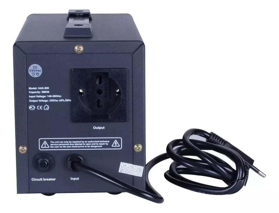Estabilizador de Voltaje 1500VA 220V Relé 2