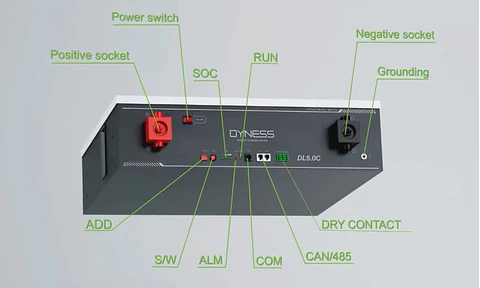 Bateria de Litio Dyness 5.12kWh 51.2V 100Ah DL5.0C
