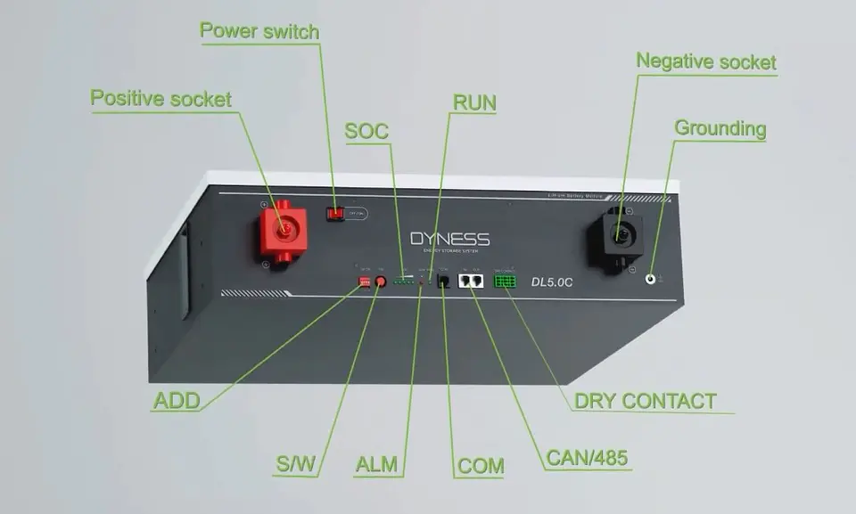 Bateria de Litio Dyness 5.12kWh 51.2V 100Ah DL5.0C 2