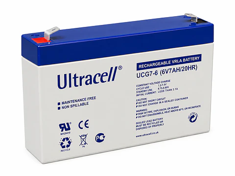 Batería Descarga Profunda 6V 7Ah Ultracell 