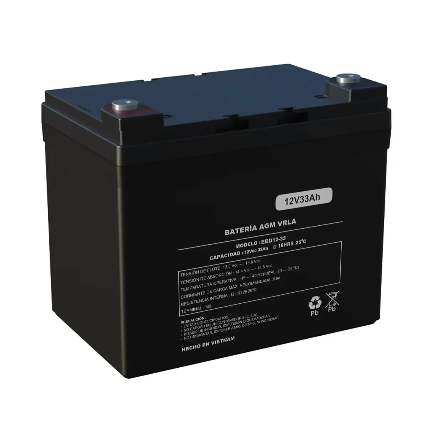 Batería Recargable 12v 33ah Silla De Ruedas Eléctrica AGM 1