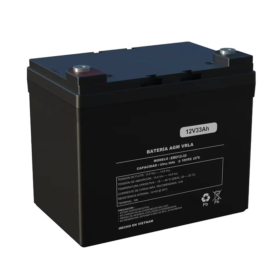 Batería Recargable 12v 33ah Silla De Ruedas Eléctrica AGM 1