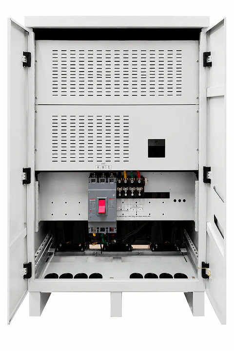 Estabilizador de Voltaje Trifásico 200 kVA Compensación Electrónica
