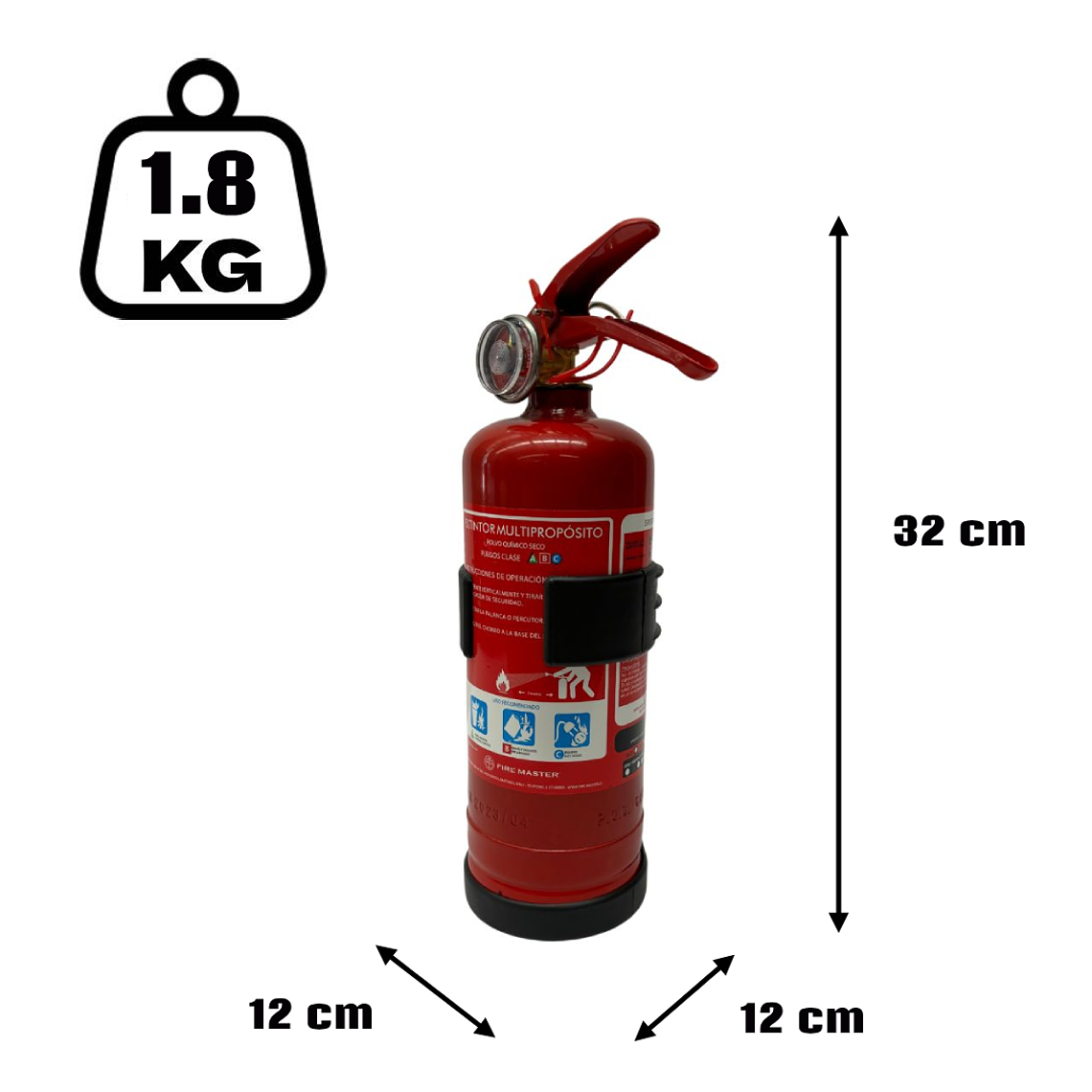 EXTINTOR PQS 1 KG.ABC 75% D.S.44 3